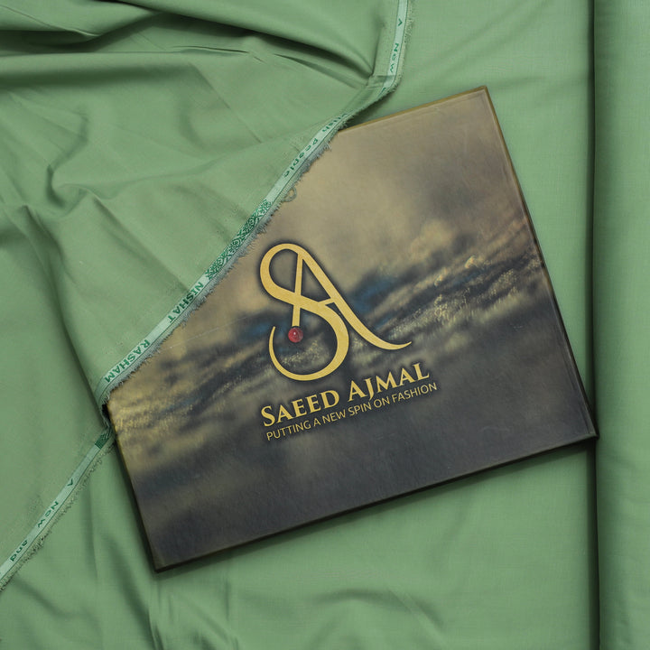 Premium Sea Green Wash & Wear Loose Fabric