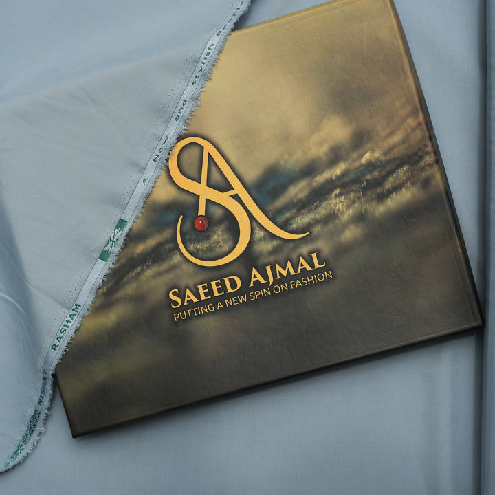 Premium Grey Wash & Wear Loose Fabric