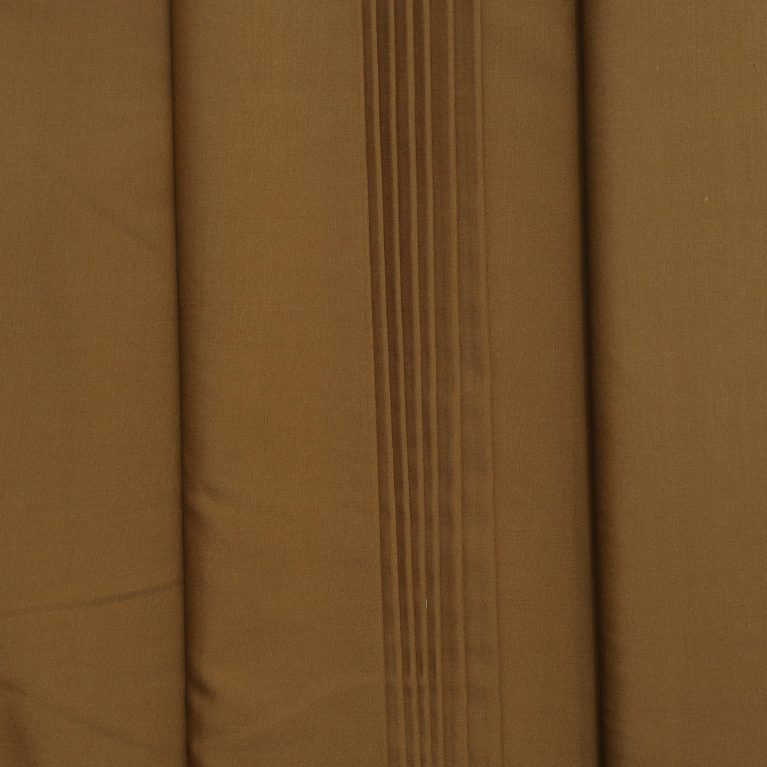 Premium Brown Wash & Wear Loose Fabric