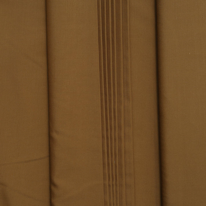 Premium Brown Wash & Wear Loose Fabric