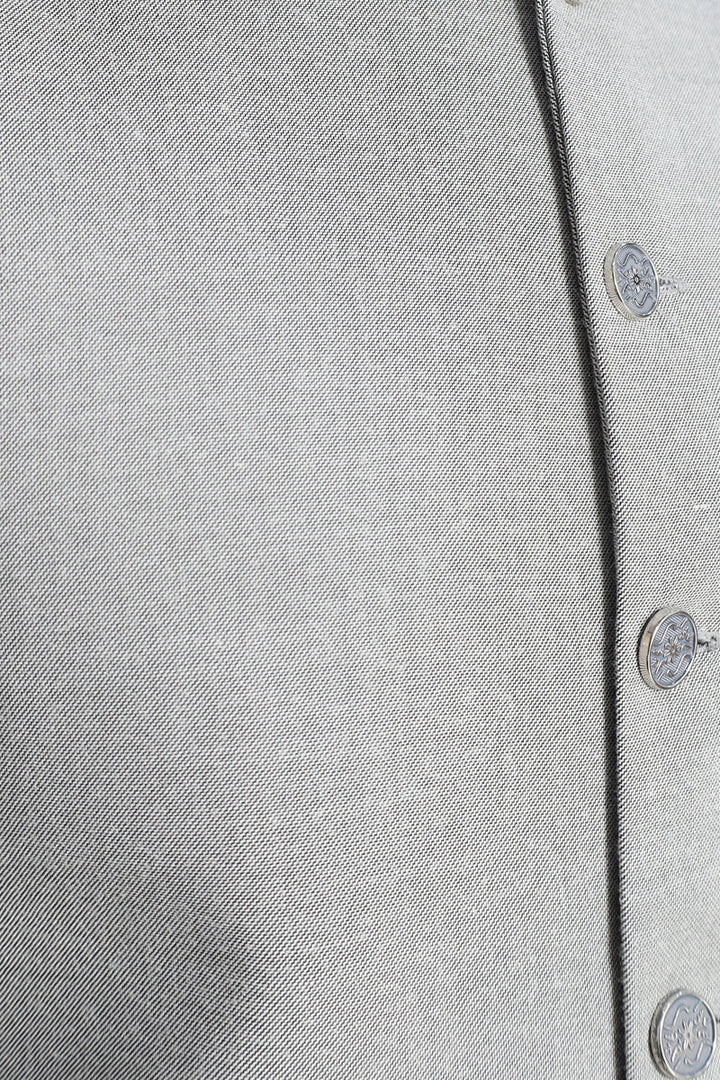 Men Blended  Waistcoat Sliver
