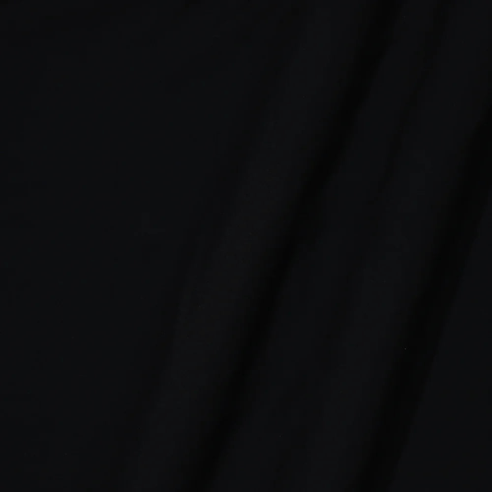 Black Wash n Wear Loose Fabric