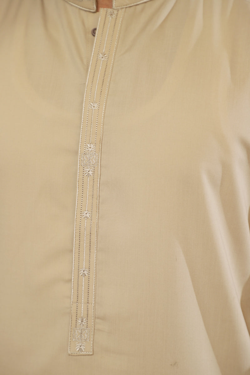 Premium Skin Embroidered Shalwar kameez Blended Fabric