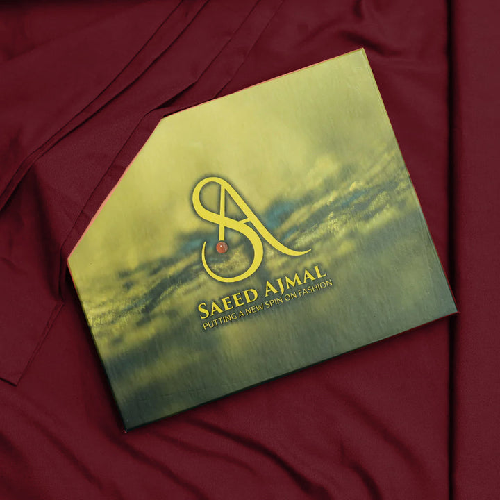 Burgundy Wash n Wear Loose Fabric