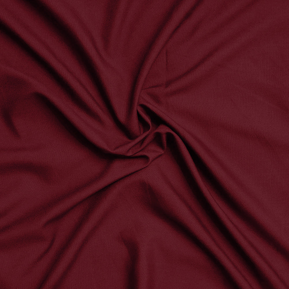 Burgundy Wash n Wear Loose Fabric
